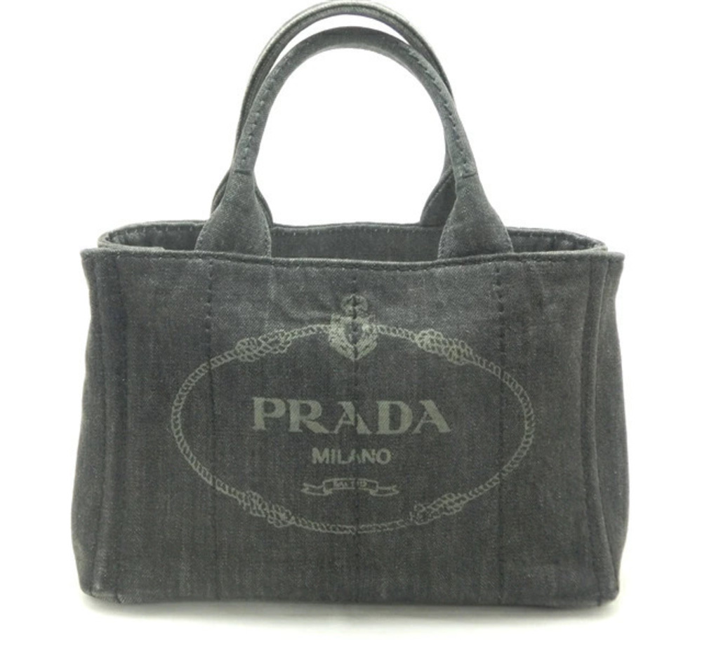 Prada Canapa Bag Handbag Denim